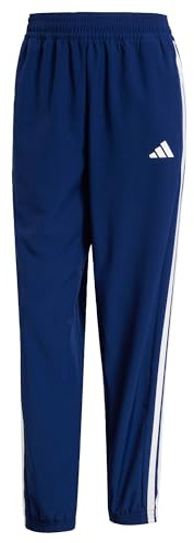 adidas Damen Train Essentials 3-Stripes Woven Pants, Dark Blue/White, M