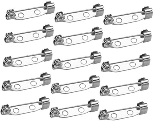 WOFASHPURET Metallsicherung Zur Schmuckherstellung Broschenzubehör Schmucksicherung Mit Löchern Modeaccessoire