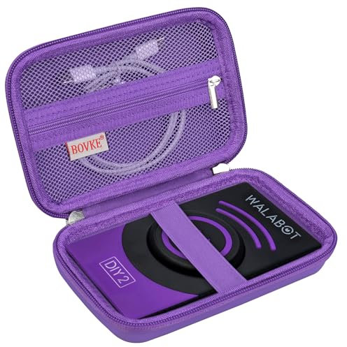 BOVKE Carrying Case Compatible with WALABOT DIY 2 - Advanced Stud Finder and Wall Scanner, Imaging Sensor Case for WALABOT in-Wall Imager with Mesh Pocket for Cables Accessories, Purple