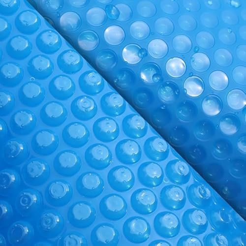 AURSK Solar Pool Cover,12mil 18x9 Foot Solar Pool Blanket for In-Ground and Above Ground Swimming Pools,Rectangular Thermal Pool Cover,Blue(9x18FT)