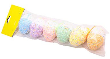6 Stück Osterei-Hängeornamente, bunte Schaumstoff-Ostereier zum Aufhängen, Anhänger für Osterkorb, Zuhause, Weihnachten, Ostereier, befüllbare Spielzeuge, Dekoration, Jungen und Mädchen