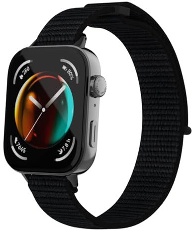 NewJourney Nylon Armband Kompatibel mit Huawei Watch Fit 4/Fit 4 Pro/Fit 3 Verstellbare Sport Ersatzarmband elastisch Uhrenarmband Geflochtenes Nylon Armband Strap Zubehör für Damen Herren