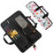 Qchengsan Chef's Knife Roll - The Pioneer Woman Kitchen Accessories Bag, 13 Slots Floral Pattern Case, Multi-function Cutlery Pouch Holder, Wrap Wallet Tool Roll