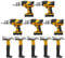 HOLIDYOYO 10pcs Inflatable Hammers Drill Balloons 17 Inch Blow up Tools Toys Aluminum Foil Electric Screwdriver Balloon for Construction Party Birthday Party Decorations