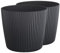 Tymar Blumentopf,Übertopf, 2er-Pack, Runde Form ((2pack) Schwarz matt, ø 40 cm)
