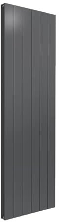 Epsilon 1600 x 485 Aluminium Vertical Double Radiator - Anthracite