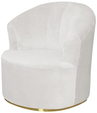 ZHUIYUAN Velvet Swivel Barrel Chair Cover,Stretch Soft Round Club Armchair Slipcover,Round Club Swivel Barrel Chair Cover Single Sofa Cover for Living Room Furniture Protector