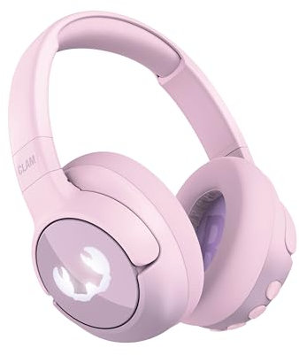 Fresh 'n Rebel Clam Junior, Bluetooth-Kopfhörer für Kinder mit aktiver Geräuschunterdrückung, sicherer Klang (<85dB), Mit Audiokabel und Aufklebern, LED-Lichteffekt. 60 Std. Spielzeit (Dizzy Donut)