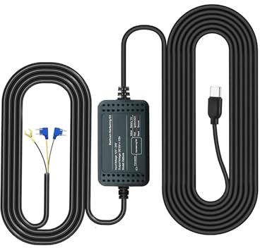 SIGRILL Dashcam Auto Hardwire Kit, Typ-C Hard Wire Kit für Dash Camera, wandelt 12V-24V in 5V/3A um, was für 24-Stunden-Parküberwachung und Zeitrafferfunktion geeignet ist (Modell B-T26/BT52