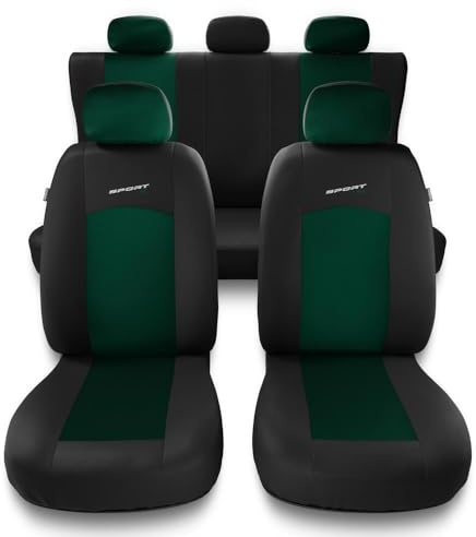 Mossa Sitzbezüge Auto kompatibel mit FIAT 500 Hatchback 2007-. S-GR