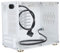 Custodia PER Computer ITX ACRYLIC ACRILIC CHE DESKPOP DESKTOP GIOCHIO PER GAMER DI GIOCHI, PICCOLA CASA PC ITX L'intrattenimento Domestico, White