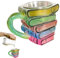 Tazas Originales Para Amantes De La Lectura, Taza de Libros Apilados con Efecto 3D Realista, Taza de Gran Capacidad para Té y Leche - Regalo para Amigos, Familia, Lectores y Compañeros de Trabajo