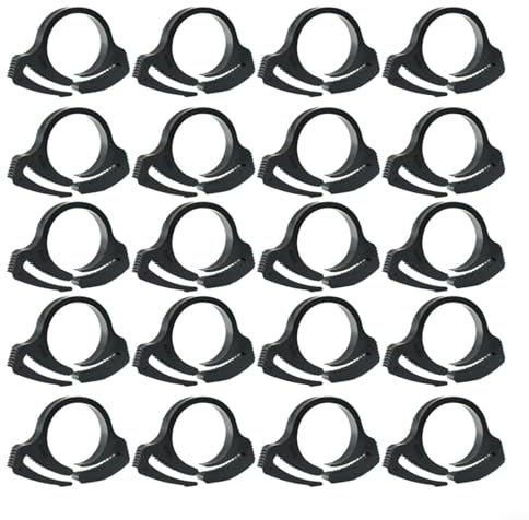 Tubo per irrigazione da giardino, 20 pezzi, morsetto a cricchetto in nylon per un montaggio sicuro (φ16 mm)