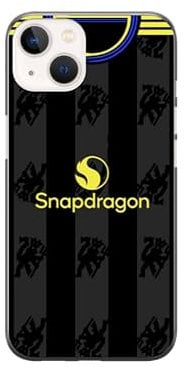 Man U 2025/26 Away Football Shirt Hard Silicone Rubber Phone Case Cover for iPhone 7 8 XR 11 12 13 14 15 16 SE (iPhone 15)