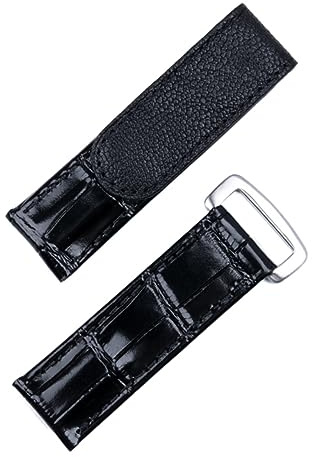AXPTI Uhrenarmband aus italienischem Rindsleder, 20 mm, für Rolex-Armband für Daytona Submariner GMT Datejust Yacht-Master Gürtel Faltschließe, 20 mm, Achat
