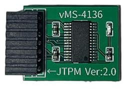 Qcbuegof Professionelles TPM2.0-Sicherheitsmodul für 14-polige Computer-Adapterkarte für 590 B560 H510 Z490 B460 H410 Z390 Z370 B365 B360 PC-Datenschutz-TPM-Modul