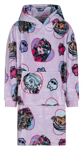 Mattel Monster High, Hoodie Decke mit Ärmeln, Rosa