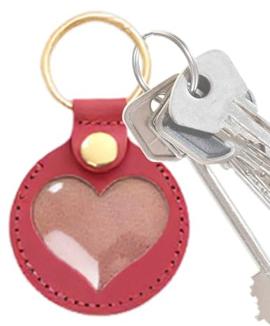 Renchey Hundefell Schlüsselanhänger - Süßes Erinnerungsstück Hundefell Schlüsselring,Herz Anhänger Erinnerungsstück Unisex für Rucksack Handtasche Taschencharm