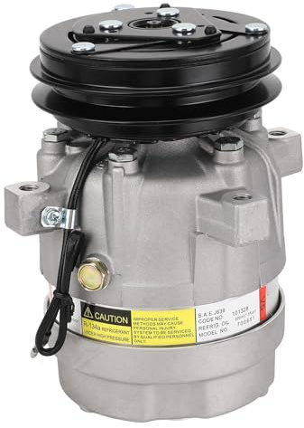 Kelawoly Compressore Aria Condizionata Escavatore, 12V Air Conditioning