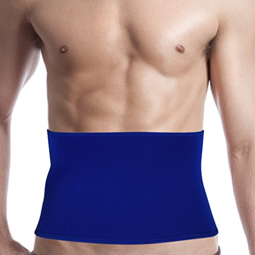 Faxianther Adults Neoprene Compression Waist Trimmer Belt Lower Back Lumbar Support Adjustable Exercise Sauna Band Weight Loss Ab Wrap