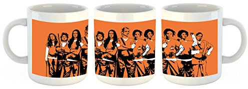 Unified Distribution Orange is The New Black - Tasse mit Motiv Bedruckt, 300ml C-Henkel. Tolles Geschenk für Büro, Küche, Geburtstag, Ihre Neue Lieblingstasse zum Frühstück