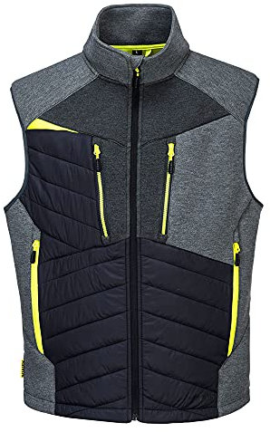 Portwest DX4 Baffle Gilet for men, Color: Metal Grey, Size: XXXL, DX470MGRXXXL