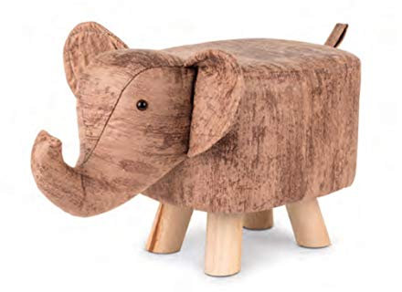Kids NOXXIEZ Kinderhocker Kinderstuhl Tiere Dino Elefant Hund Kinderzimmer (Elefant gestreift)