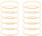 Toyvian Traumfänger Ringe Makramee Ring 20 cm 12 Stück Rund Bambusringe DIY Basteln Weihnachten Kranz Machen Material Hochzeit Party Festival Dekoration Traumfänger Basteln Zubehör