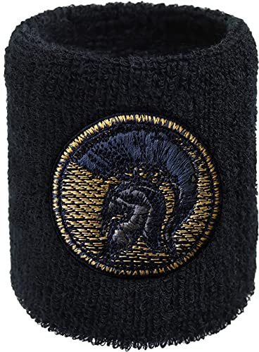 Spartaner Molon Labe Schweissband Sparta - Come and take it - Moral Motivations Armband für Sport Frottee Baumwolle Schweißband MMA Spartan Wristband