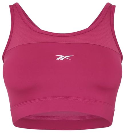 Reebok Damen Workout Ready Mesh Bralette Sport-BH, Semi Proud Pink, M