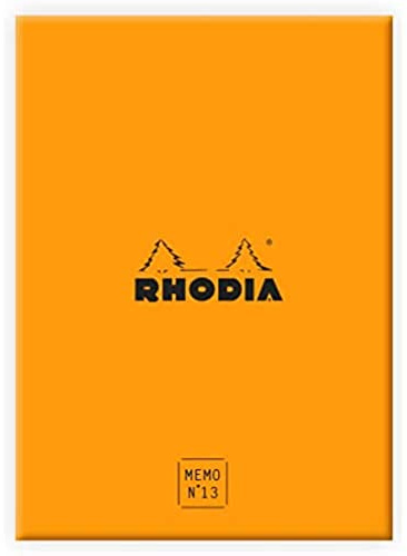 Rhodia 194053C Schreib Box Memoblock N.13 Rhodiatime A6 Orange