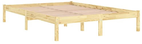 vidaXL Kiefer Massivholzbett Bettgestell Bett Holzbett Doppelbett Futonbett Bettrahmen Schlafzimmerbett Schlafzimmermöbel 160x200cm