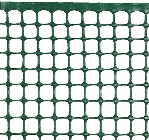 BONERVA | Malla Jardinera de Polietileno | Malla Cuadrada de plástico para Proteger Plantas y delimitar Zonas | Rollo 1x3 Metros | Varias Medidas Cuadrados | Varios Modelos (10mm Cuadrado, Verde)