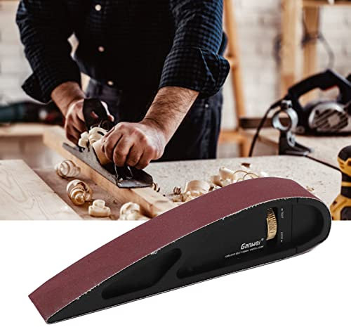 Schleifklotz-Handschleifer, Schleifpapierhalter aus Aluminiumlegierung, Schleifpolierer für Klettscheiben, Holzmöbel, Restaurierung, Heimkunst, Handwerk Schleifpapierhalter mit 15 STÜCK 120 320 600