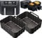 Ninja AF400UK Silicone Liners | 2.5mm Thick, Convex Base, Non-Stick & Dishwasher Safe | 2PCS Reusable 9.5L Air Fryer Liners | Ninja AF400UK Silicone Liners | by iStock Ltd
