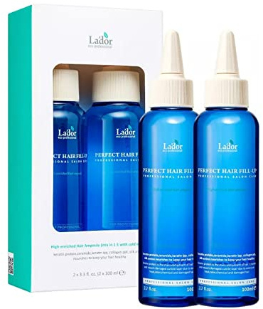 LA'DOR Perfect Hair Fill-Up Filler Duo 100+100 ml Spendet Feuchtigkeit Haar Gibt Einen Gesunden Glanz Zurück Normalisiert pH Haut Zusammensetzung Umfasst Keratin Kollagen
