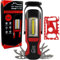 DIY TECH UK - 18 in 1 Torch Multitool Gifts for Men + Free 48 in 1 Wallet Tool - 300 Meter Beam - Valentines Day Gifts - Christmas Him Who Has Everything Women Gadgets Camping DIY Power Cuts - Red