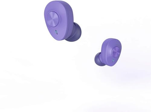 Hama Bluetooth Kopfhörer „Freedom Buddy“ (True Wireless, TWS, In Ear Kopfhörer, Wireless Kopfhörer, kabellos, Bass Boost, Kopfhörer kabellos, Earbuds, Sprachsteuerung, mit Ladebox) lila