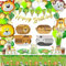 Jungle Safari Birthday Party Decorations, Animal Paper Plates, Safari Tablecloth, Animal Balloons, Happy Birthday Banner, Napkins, Paper Cups, Jungle Animal Birthday Decorations for Boys Kids