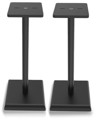 VULKKANO S60 Soporte para Altavoces, Compatible con Vulkkano A4, A4 ARC, A5 ARC, A6 ARC, Pie de Altavoces Grande, Color Negro