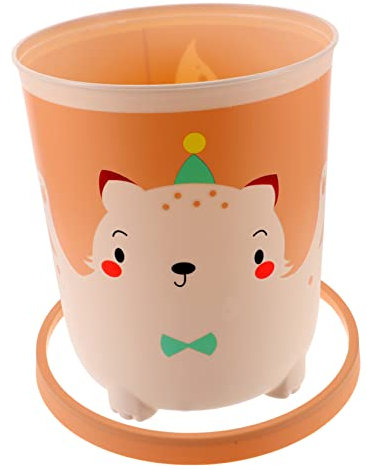 Ciieeo Bote De Basura Redondo Papelera De Baño Contenedores De Basura Redondos Cubo De Flores Decoracion Infantil Cubo De Basura Inodoro Oficina Tanque De Almacenamiento Familiar Páginas