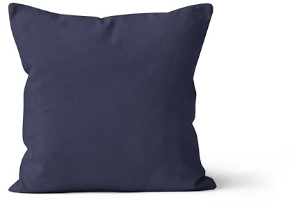 Devior 2er Set Kissenbezug Mikrofaser 40x40 cm, Navyblau – Kissenhülle mit Reißverschluss, Kopfkissenbezüge, Polsterbezug für Dekokissen, Oeko-Tex Zertifiziert, Allergiker geeignet, Atmungsaktiv