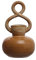 Bloomingville 21,6 cm Steingut, gedrehter Griff und reaktive Glasur, braune Vase