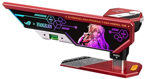 ASUS ROG Herculx EVA-02 Edition Graphics Card Holder (Tool-Free Design, Included Spirit Level, Solid zinc Alloy, 72-128mm, Aura Sync)
