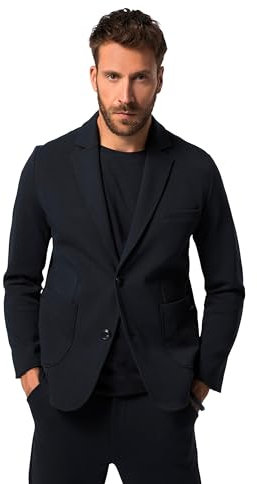JP 1880 Herren Sweatsakko, New York, FLEXNAMIC Sakko, Navy Blau, 5XL