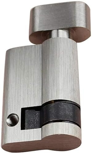 Knauf Euro-Zylinderschloss, Schließzylinder Standard 45 mm Türschloss Halbzylinder Push Single Openw/Knob Lock Badezimmer Holztür Barrel Lock