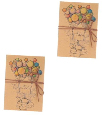 ABOOFAN 2St Akkordeon-Album persönliche kinderalbum Verzierungen zum Basteln Kinder Akkordeon Fotogeschenke Bilderrahmen Neues Fotobuch selbstklebende Seiten für Fotoalben Ballon