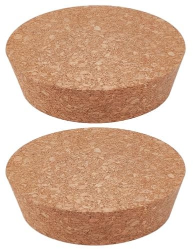 OLYCRAFT 2pcs Cork Bottle Stoppers 12cm Wooden Tapered Cork Plug Wood Corks Lids 3 cm Thick Bottle Lid Wooden Stoppers Wine Bottle Stoppers Wood Jar Corks for Kitchen Wedding Favor Canning