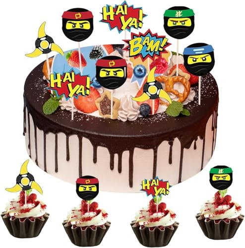 24 Stück Kuchen Toppers, Geburtstag Dekorationen, Kinder-Kuchen Dekorationen, Thema Parteien, Weihnachten, Party Dekorationen