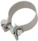 Universal Auspuffschellen Schlauchschelle,Edelstahl Auspuffrohrklemme, Schlauchschellen O-förmige Schellen Auspuffschelle Rohrverbinder, Auspuffrohr klemme (OD:63MM)
